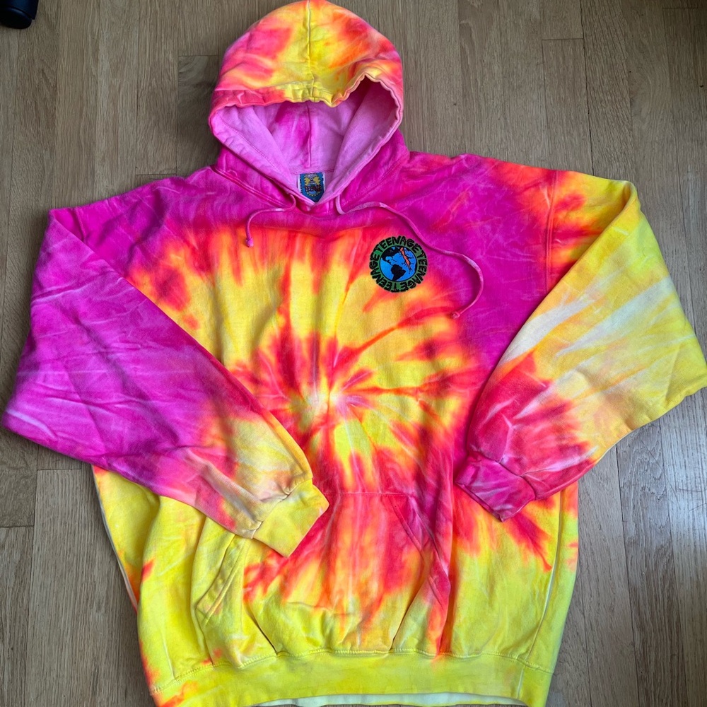 RARE Teenage/Bored Collab Tie Dye Hoodie Size XL